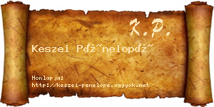 Keszei Pénelopé névjegykártya